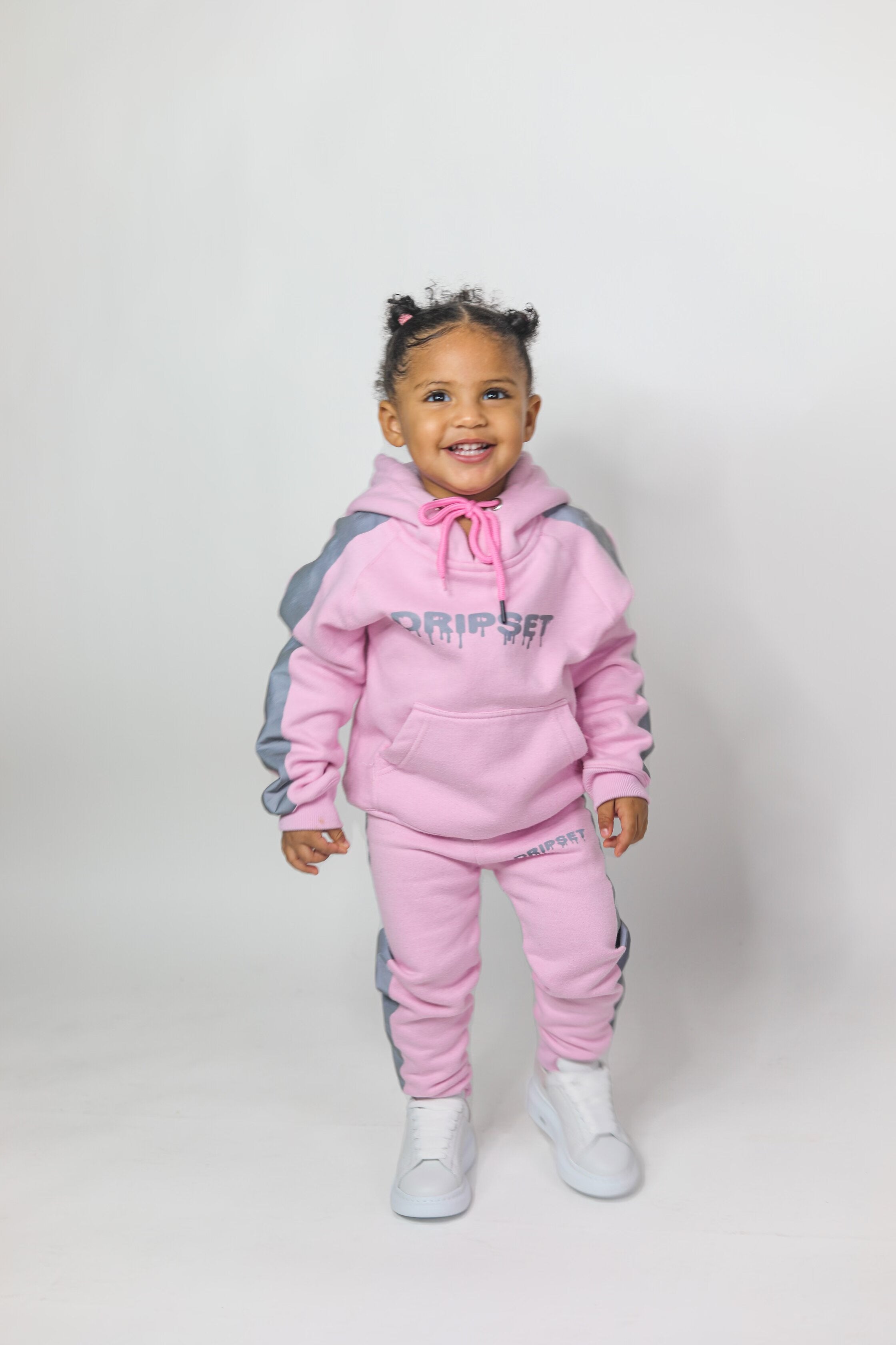 Pink Reflective Cotton Tracksuit